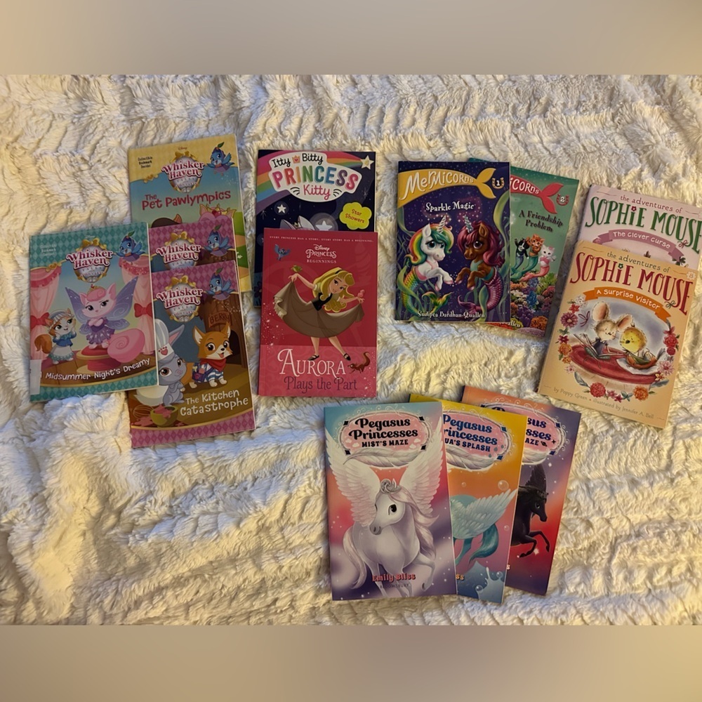 Girl’s Unicorn, Princess, Whisker Haven & More Chapter Book Bundle (13 books)